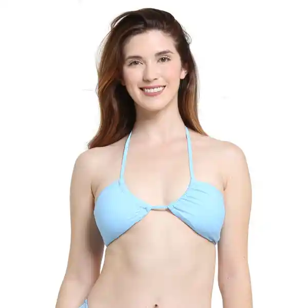 Bikini Sin Barba Strapless Celeste Talla M Samia