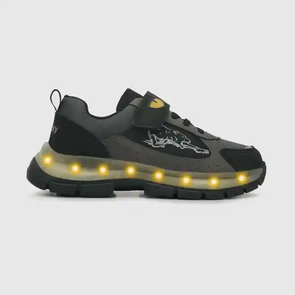 Zapatillas Para Niño Luces Pantera Negra Talla 31 Colloky