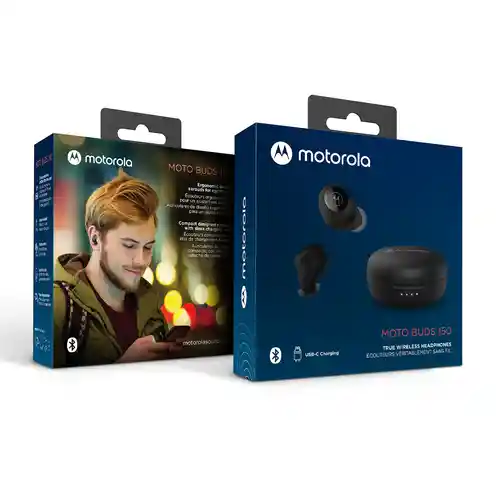 Motorola Audífono in Ear Bt Moto Buds 150 Black Tws 79MOTM150B