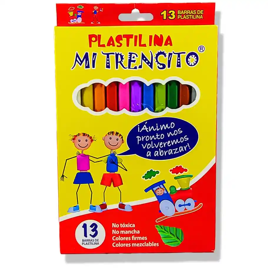 Caja De Plastilina X13 Mi Trensito
