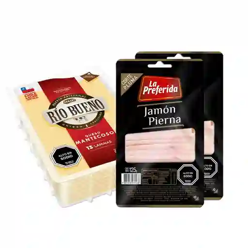 Combo Rio Bueno Queso Mantecoso Laminado + La Preferida Jamón