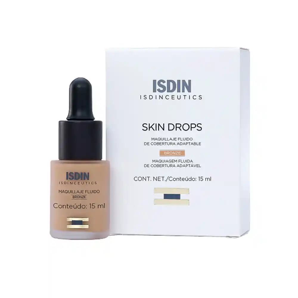 Isdin Base de Maquillaje Fluida Skin Drops Tono Bronze