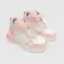 Zapatillas Luces De Niña Blanco Rosado Talla 36