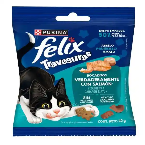 Purina Bocadito Salmón Travesuras Felix
