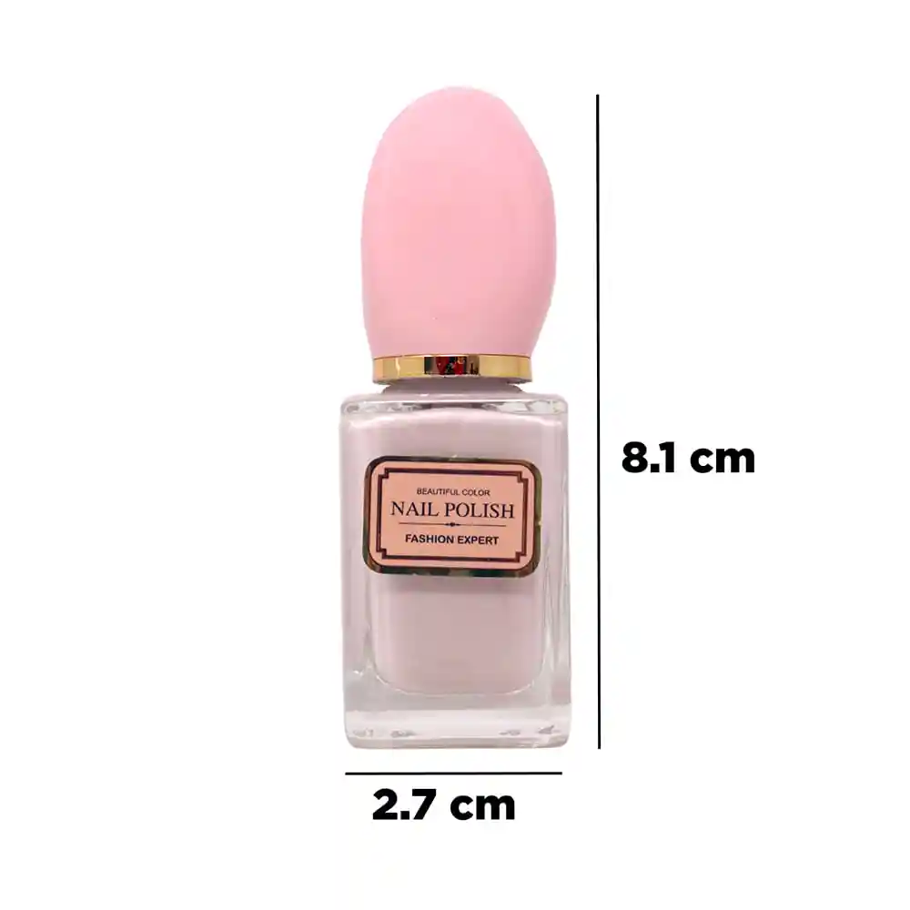 Esmalte Para Uñas Rosa Pálido 2.8*2.8*8 Cm