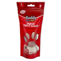 Buddy Pet Hueso Triple Sabor L
