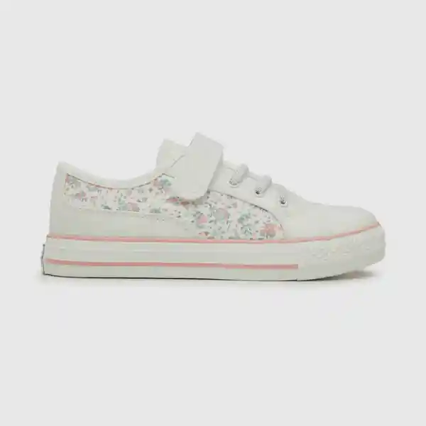 Zapatillas Urbana Estampada Flores Niña Off White T. 29 Colloky