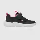 Zapatillas Deportiva de Niña Negro/Fucsia Talla 35 Colloky