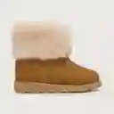 Botas Niña Con Pelos Camel Talla 28