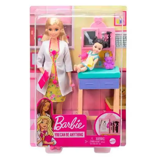Barbie Careers Pediatra Rubia Con Bebé