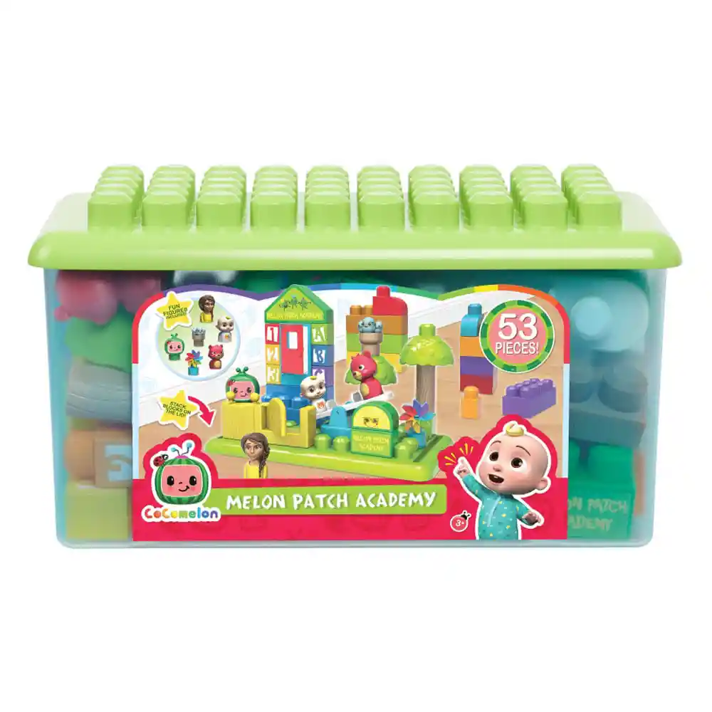 Cocomelon Juego De Bloques 53 Piezas Melon Patch Academy