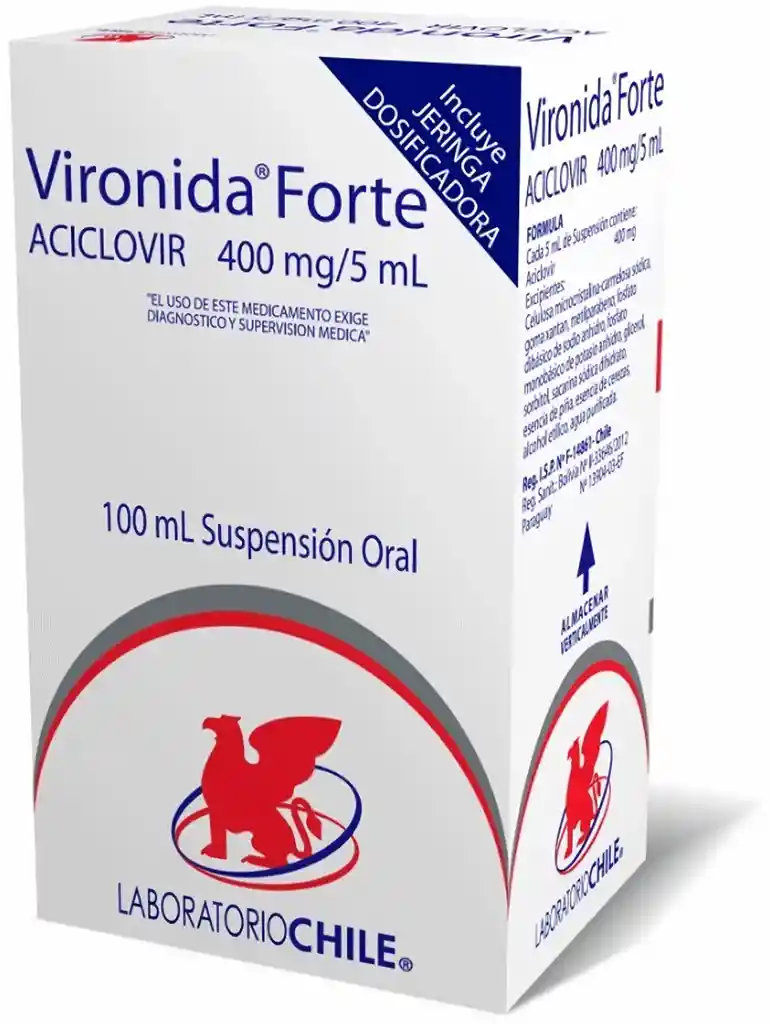 Vironida Forte 400 mg/5 mL Suspension Oral