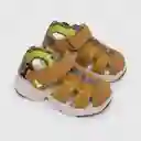 Sandalias Straps Chunky De Niño Amarillo Talla 21