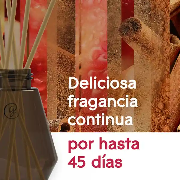 Aromatizante varitas difusoras Glade Varitas Manzana y Canela 100ml