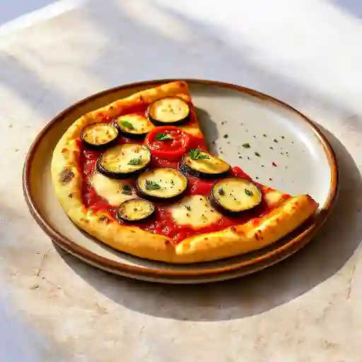 Trozo Pizza Romana 'parmigiana De Berenjena' Al Taglio