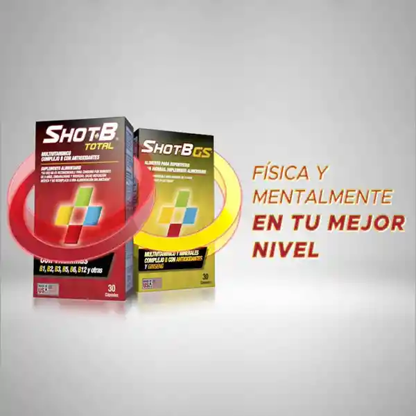 Shot B Queremos Cuidarte 3 X 2 Shot B:Gs Ginseng Multivitaminic