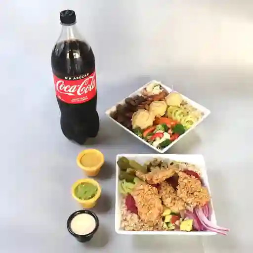 Promo Bowls 2 y Bebida 1.5 Lts