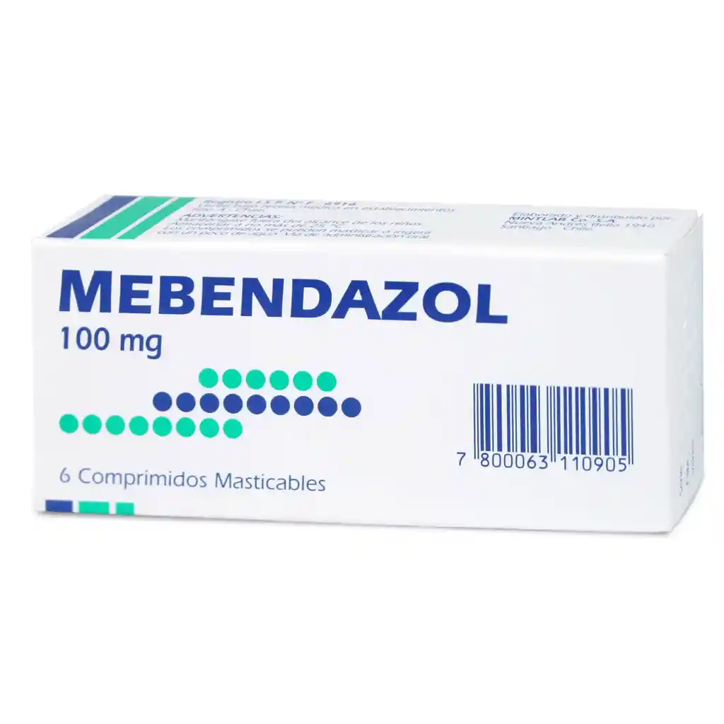 Mintlab Mebendazol Comprimidos Masticables de (100 mg)