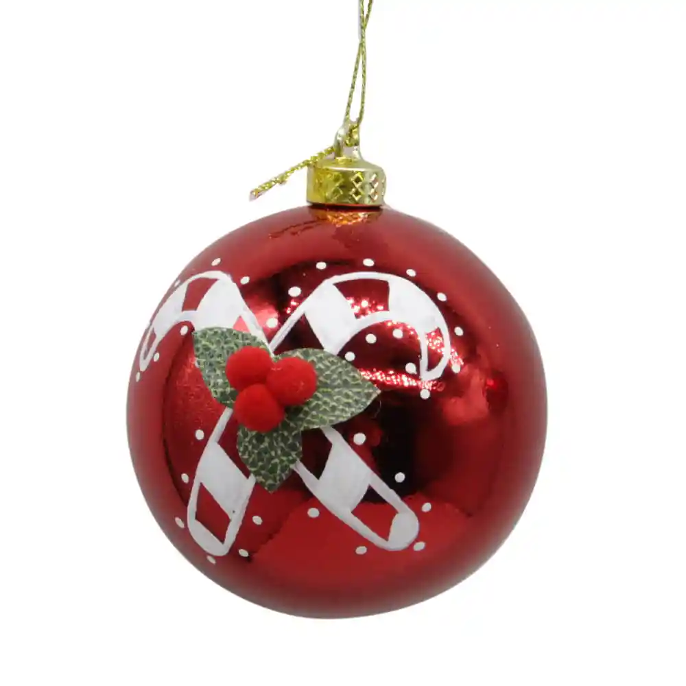 Esfera Krea Bastones Tradicional Navidad
