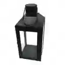 Farol Metal Negro L 28X13Cm