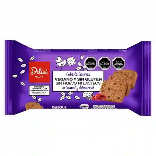 Dilici Queque Berries Sin Gluten