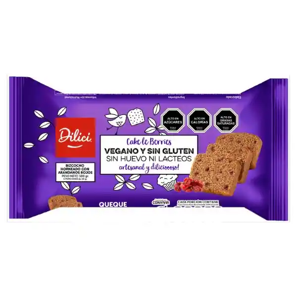 Dilici Queque Berries Sin Gluten