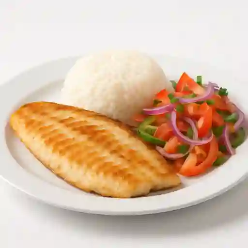 Reinita la Plancha con Ensalada Criolla