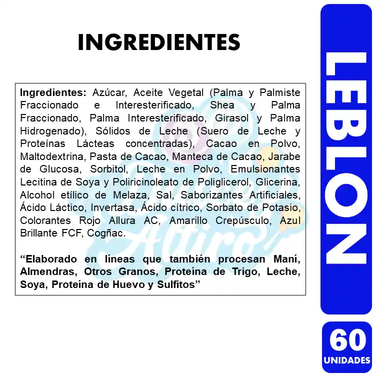 Leblón Chocolate Relleno Con Sabor a Trufa