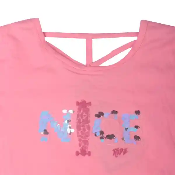 Polera Niña Rosado Pillin 14