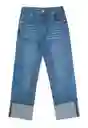 Jean Junior Palazzo Liberty 375 Niña Azul Talla 10 Años Ficcus