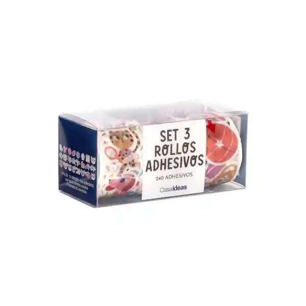 Set de Rollos de Stickers Con Diseño Casaideas