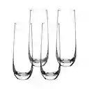 Set Vasos Vidrio Champaña 295 mL