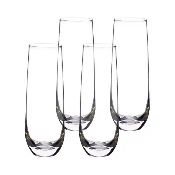 Set Vasos Vidrio Champaña 295 mL