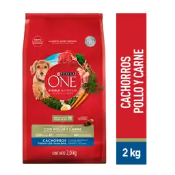 One Alimento para Perro Cachorro con Pollo y Carne