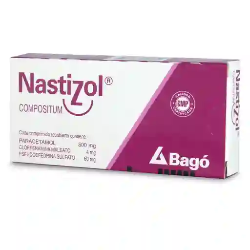 Nastizol Compositum Comprimidos (500 mg / 4 mg / 60 mg)