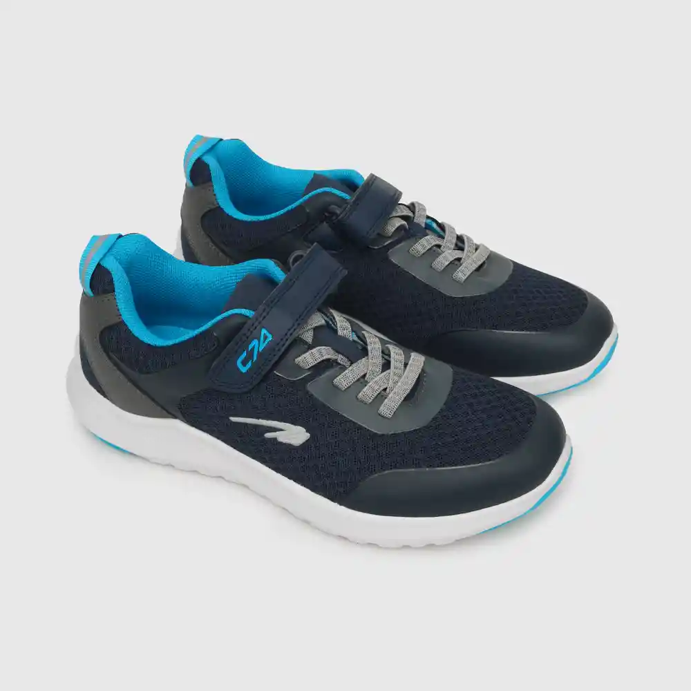Zapatillas Deportiva Caña Baja Interior Niño Azul 37