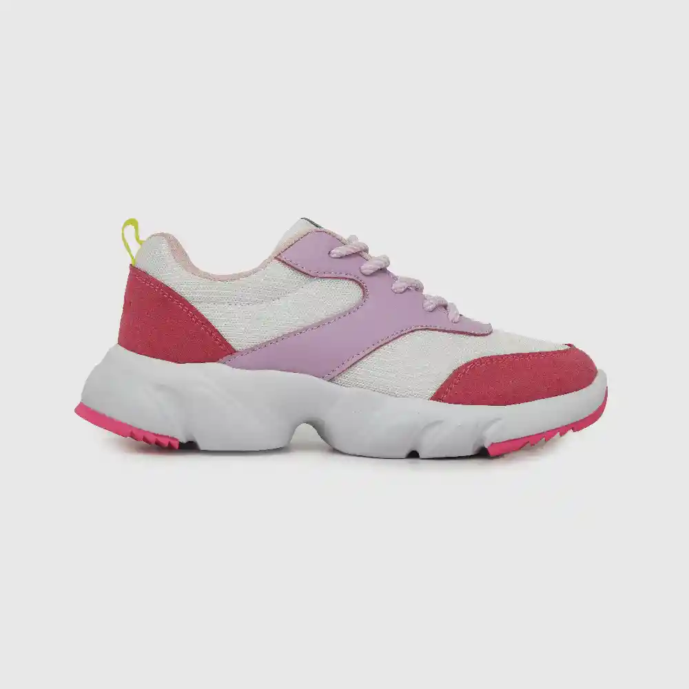 Zapatillas Chunky De Niña Rosado Talla 35