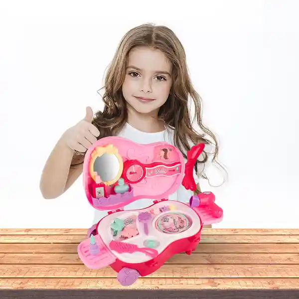 Miniso Juguete ta Salón de Belleza Rosa 25.5 21 cm