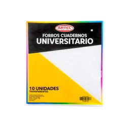 Forro Artel Para Cuaderno Universitario Transparente