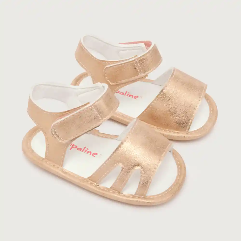 Sandalias De Velcro Para Bebé Niño Rosada Talla 16
