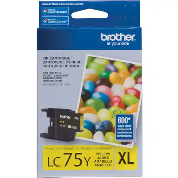 Brother Tinta Amarillo Lc75Y