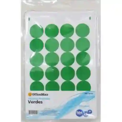 Etiquetas Redondas Verde