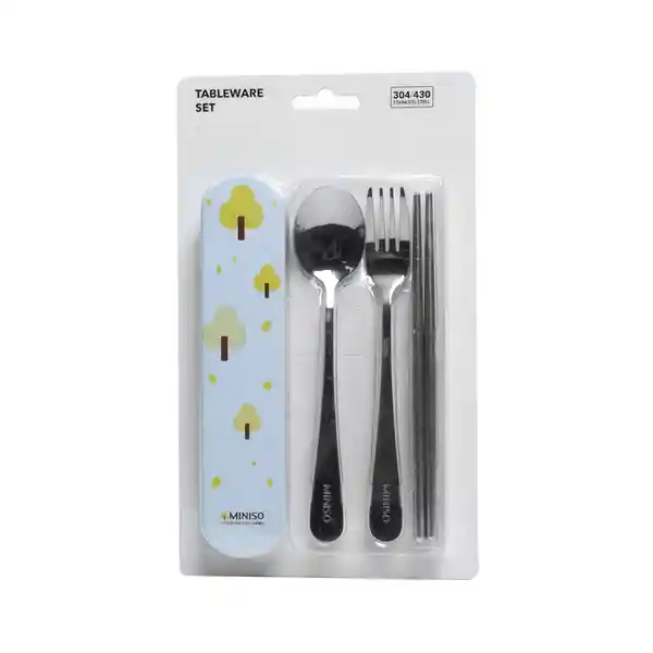 Miniso Set De Cuchara Y Palillos Chinos