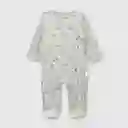 Pijama Osito Perros de Bebé Niño Gris Melange Talla 0 Colloky