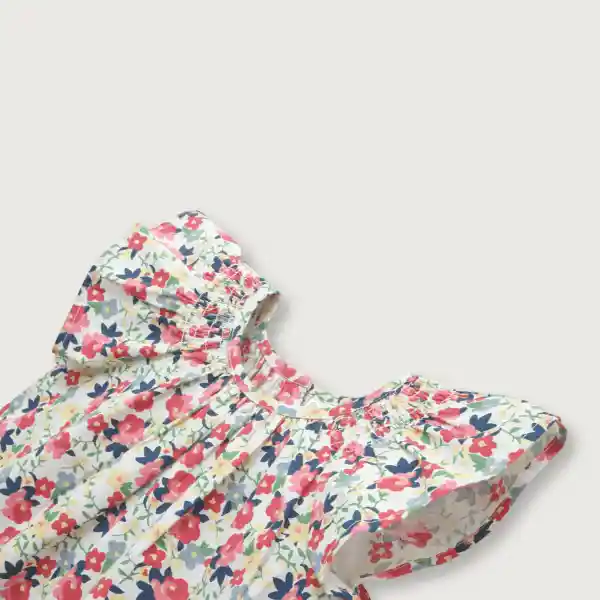 Blusa Cuello Smoke Niña Rojo Talla 18M Opaline