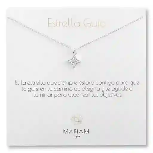 Collar Estrella Guia Silver