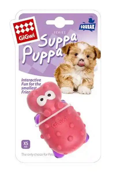 Gigwi Juguete Cachorro Hipopótamo Rosado/Morado