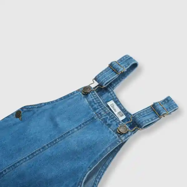 Jardinera Mezclilla Light de Bebé Niño Denim Talla 6/9M Colloky