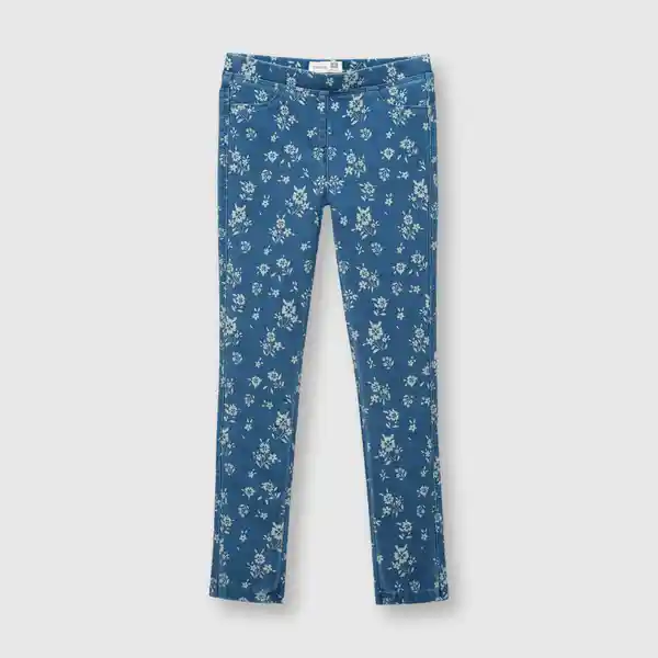 Jegging de Niña Elasticada Estampada Light Denim Talla 8A Colloky