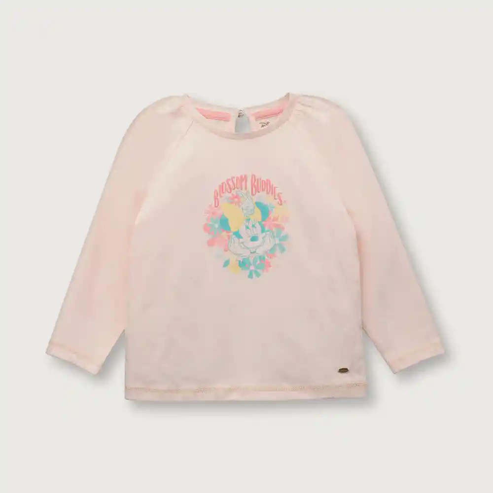 Polera Minnie Mouse Tipo Princesa Niña Rosada Talla 3a